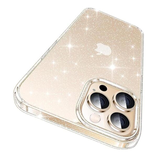 CASEKOO Funda transparente con purpurina para iPhone 14_1