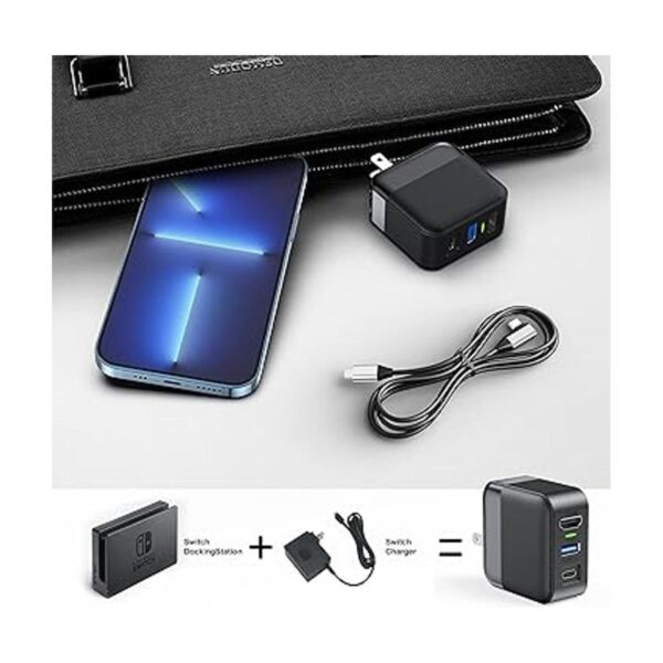 RREAKA Adaptador de cargador de muelle para OLED Nintendo_3