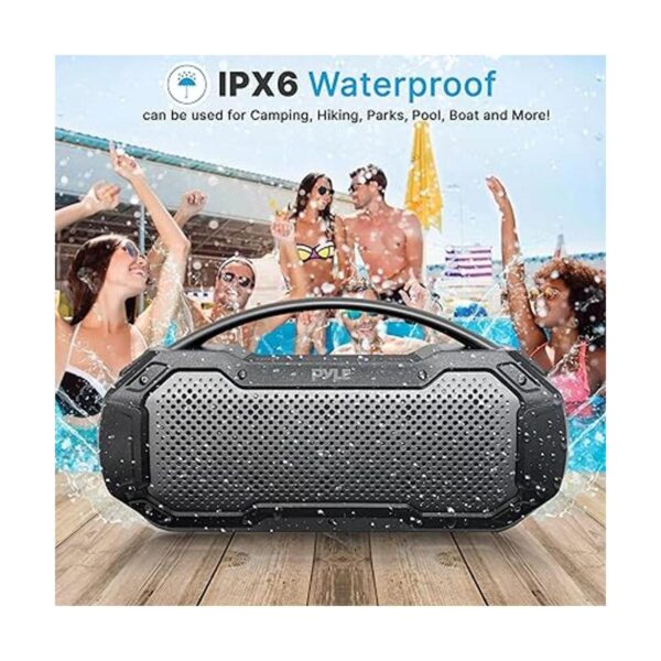 Pyle Altavoz portátil inalámbrico Bluetooth de transmisión_3