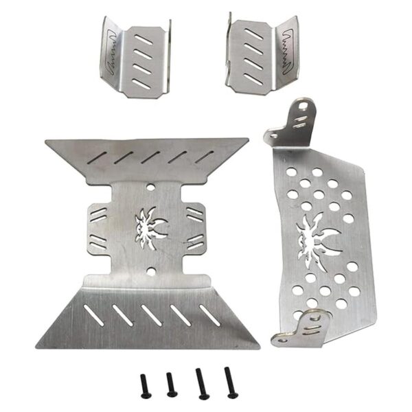 4 piezas ShreGoo Placa deslizante de acero inoxidable RC_2