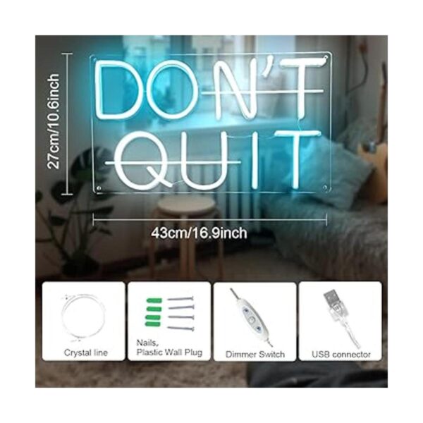 Do It Dont Quit Neon Sign for Wall Room Decor_3