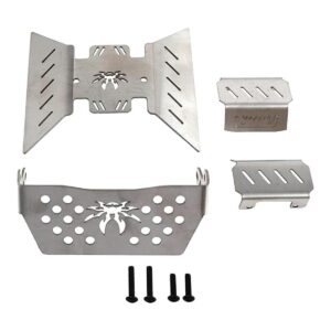 4 piezas ShreGoo Placa deslizante de acero inoxidable RC_1
