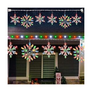 Dazzle Bright Luces de copo de nieve de Navidad para_1
