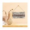 Letrero de madera con texto en inglés Let Your Smile_2