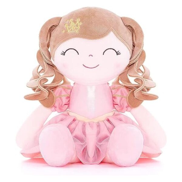 Gloveleya Dolls Baby Girl Gifts Soft Plush Doll Pink Crown_2