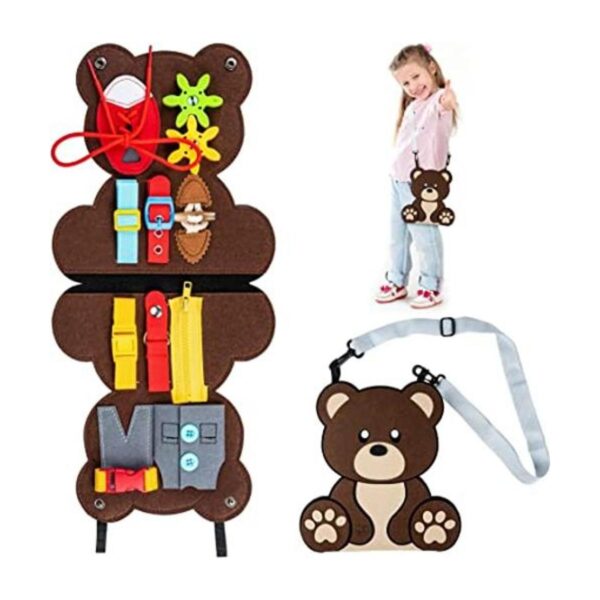 Esli Esli Tablero de peluche para niños pequeños_1