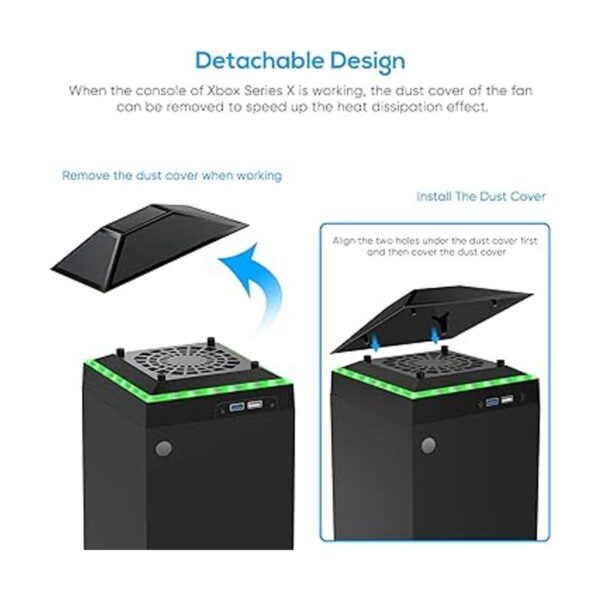 Cooling Fan Dust Proof for Xbox Series X Console with_6