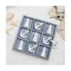 NIKKY HOME Beach Tic Tac Toe Juego de mesa de madera con_2