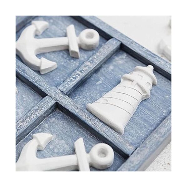 NIKKY HOME Beach Tic Tac Toe Juego de mesa de madera con_6