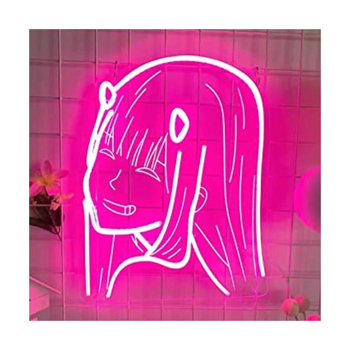 COLORNEON Letrero de neón con diseño de anime hecho a
