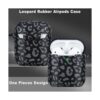 Gawnock Funda de silicona de leopardo funda suave de una