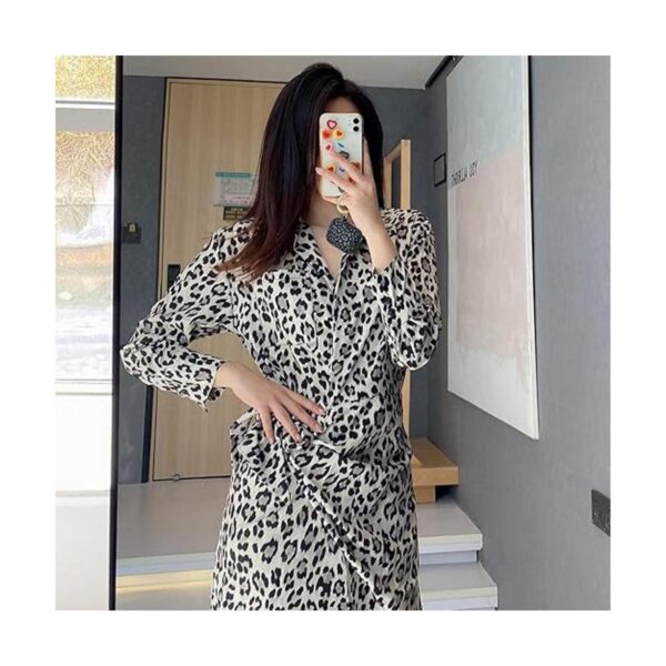 Gawnock Funda de silicona de leopardo funda suave de una