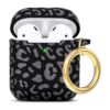 Gawnock Funda de silicona de leopardo funda suave de una