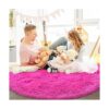 Flydoit Alfombras redondas para dormitorio 5 x 5 pies