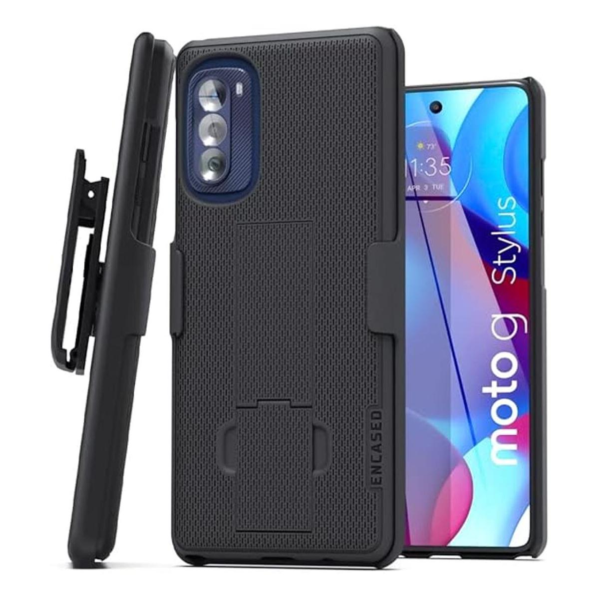 Encased Funda con clip para cinturón para Moto G Stylus 5G