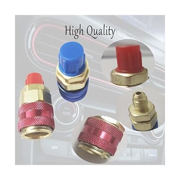 JRangelp AC R134A Adaptador de conexión rápida de