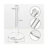 Bigfety Soporte para toallas de papel acrílico soporte