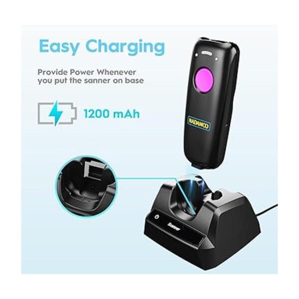 NADAMOO Escáner de código de barras inalámbrico compatible_4