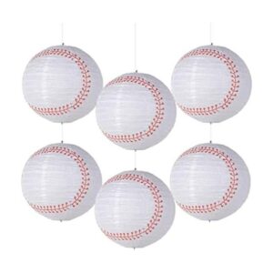 Easy Joy 8 Baseball Paper Lanterns Sports Team Party_1
