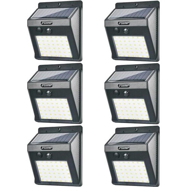 J Luster Luces solares para exteriores 6 unidades3 modos_1