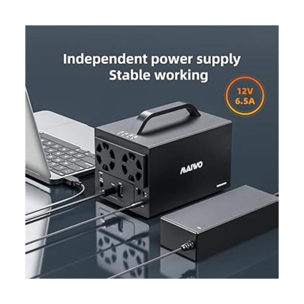 MAIWO Base externa USB 3.1 Gen1 USB tipo C Raid de 4_6
