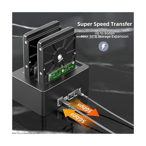 MAIWO Duplicador de estación de acoplamiento HDD con HUB 3_6