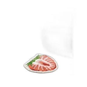 Linda alfombra de baño de fresa con forma de fruta_1