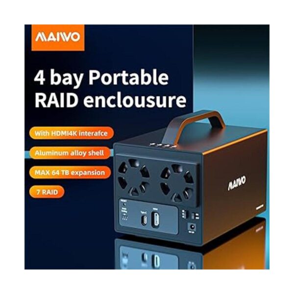 MAIWO Base externa USB 3.1 Gen1 USB tipo C Raid de 4_2