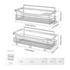 Orimade Organizador de ducha de acero inoxidable con 5