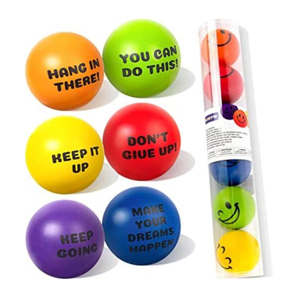 Homotte Juego de 6 bolas motivacionales para el estrés