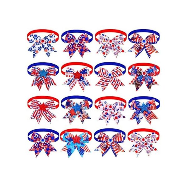 Paquete de 12 corbatines para perros con diamantes de