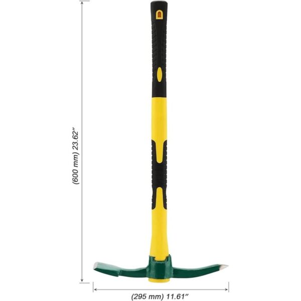 MOUYAT Azada Mattock de 23 pulgadas con mango de fibra de_2