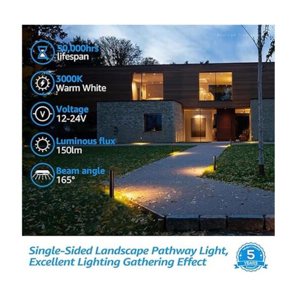 LEONLITE Luz LED de camino de paisaje de 5 W luces de_2