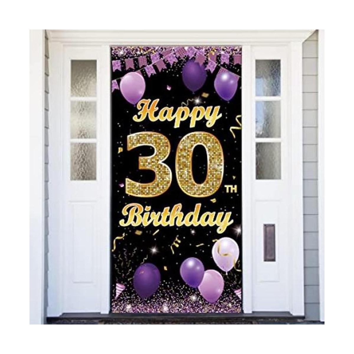 Fondo para la puerta de 30 cumpleaños decoración de feliz