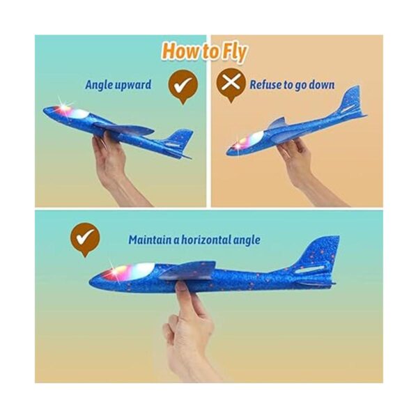 CCINEE Paquete de 2 juguetes LED de avión 17.3 pulgadas
