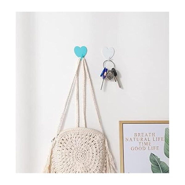 Paquete de 12 ganchos decorativos en forma de corazón