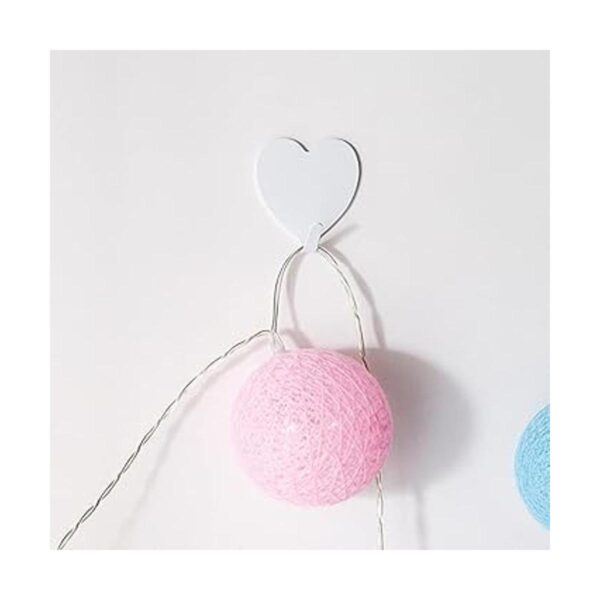 Paquete de 12 ganchos decorativos en forma de corazón