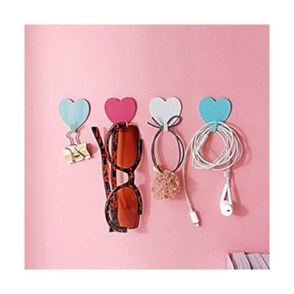 Paquete de 12 ganchos decorativos en forma de corazón