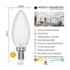 Bombilla LED regulable para candelabro equivalente a 40 W_3