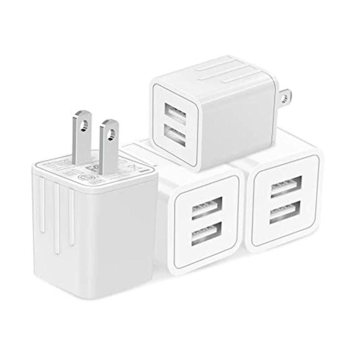 Tiavalmax Cargador de pared USB paquete de 4 unidades de