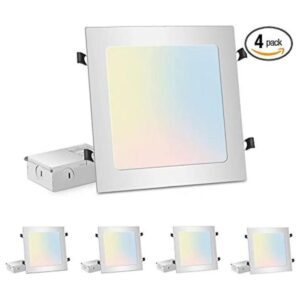 LZHOME Paquete de 4 luces empotrables cuadradas de 11_1