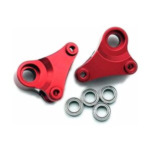 Brazo basculante trasero de aluminio rojo para Traxxas_1