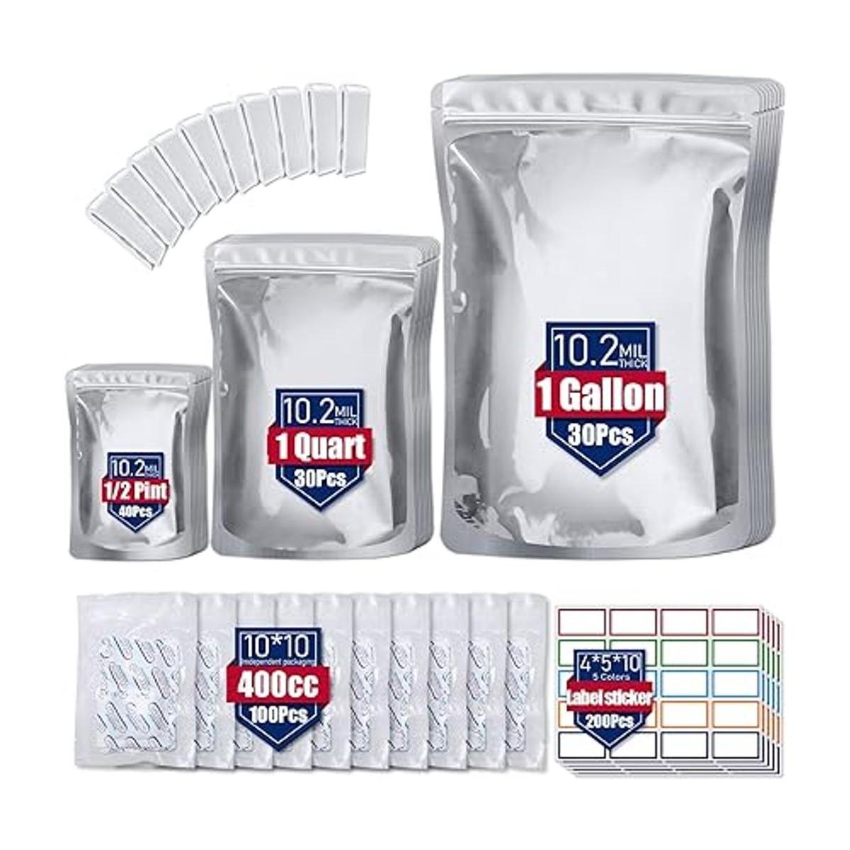 Paquete de 100 bolsas de Mylar de 0.402 in para