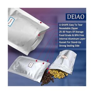 Paquete de 100 bolsas de Mylar de 0.402 in para