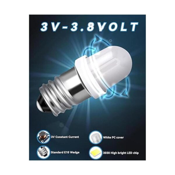 Bombillas LED E10 E10 Mini bombilla LED 3V 3.8V 4.5V CCAC_4