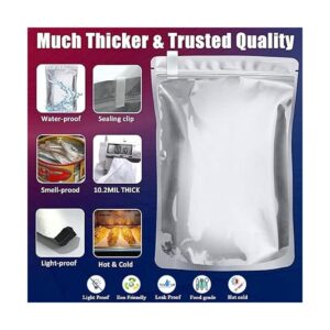 Paquete de 100 bolsas de Mylar de 0.402 in para