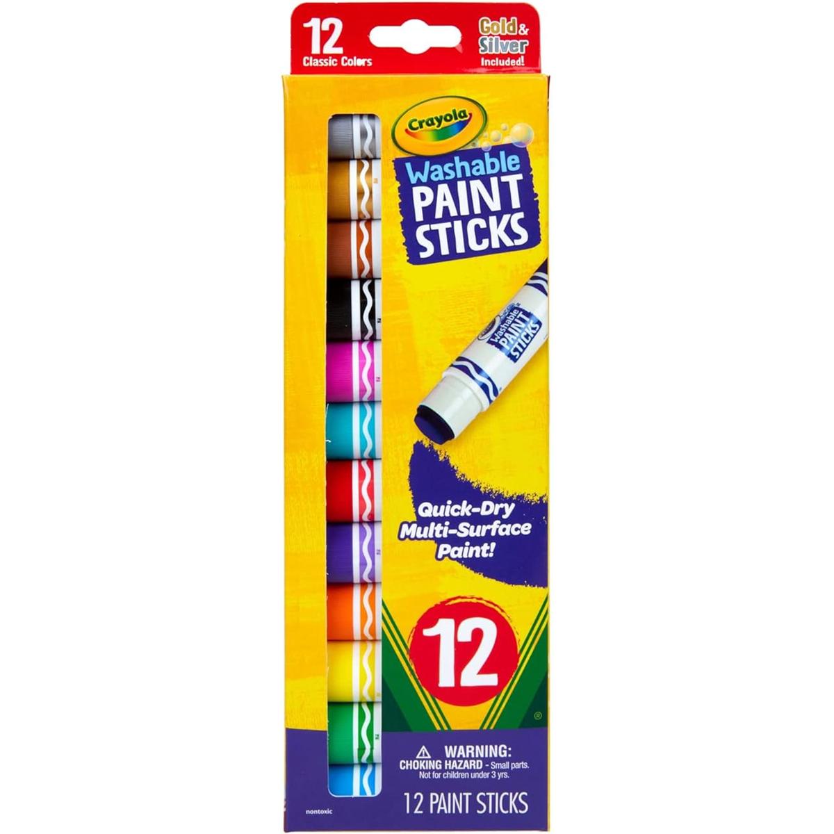 Crayola Palitos de pintura de secado rápido colores