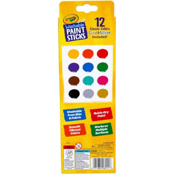Crayola Palitos de pintura de secado rápido colores_3