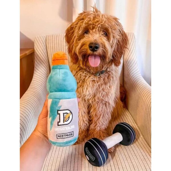Juguetes divertidos para perros de fitness Parodia de