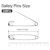Qjaiune 100 pines de seguridad de 2.953 in 3 pulgadas de